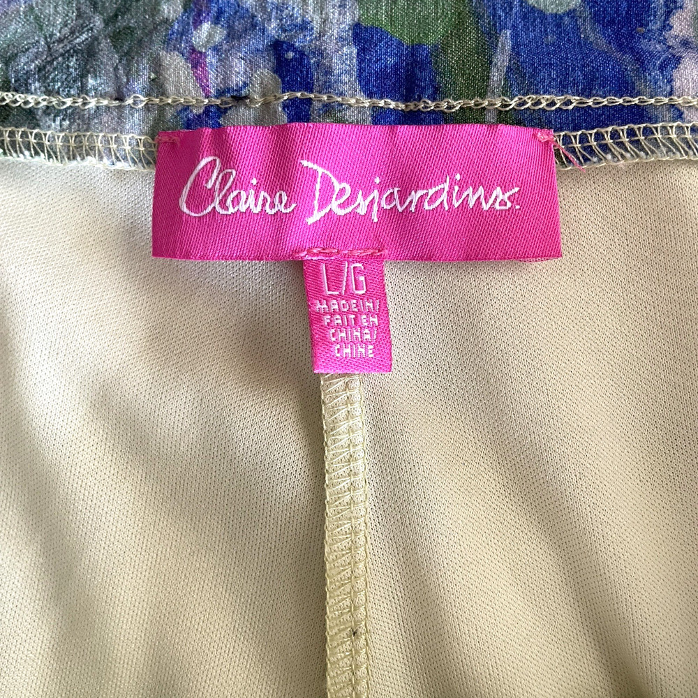 CLAIRE DESJARDINS Anthropologie Size Large Floral Activewear Pull-On Skort Women - Picture 4 of 8